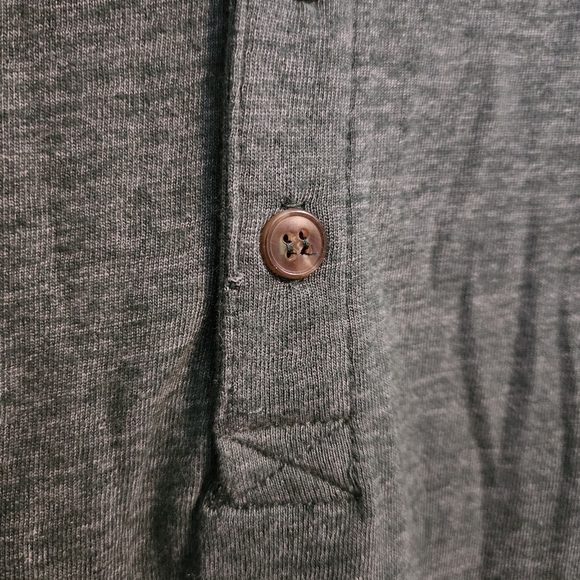 Marine Layer Shirt Green Henley Soft Neutral Comfy Casual Classic Buttons - Picture 9 of 10